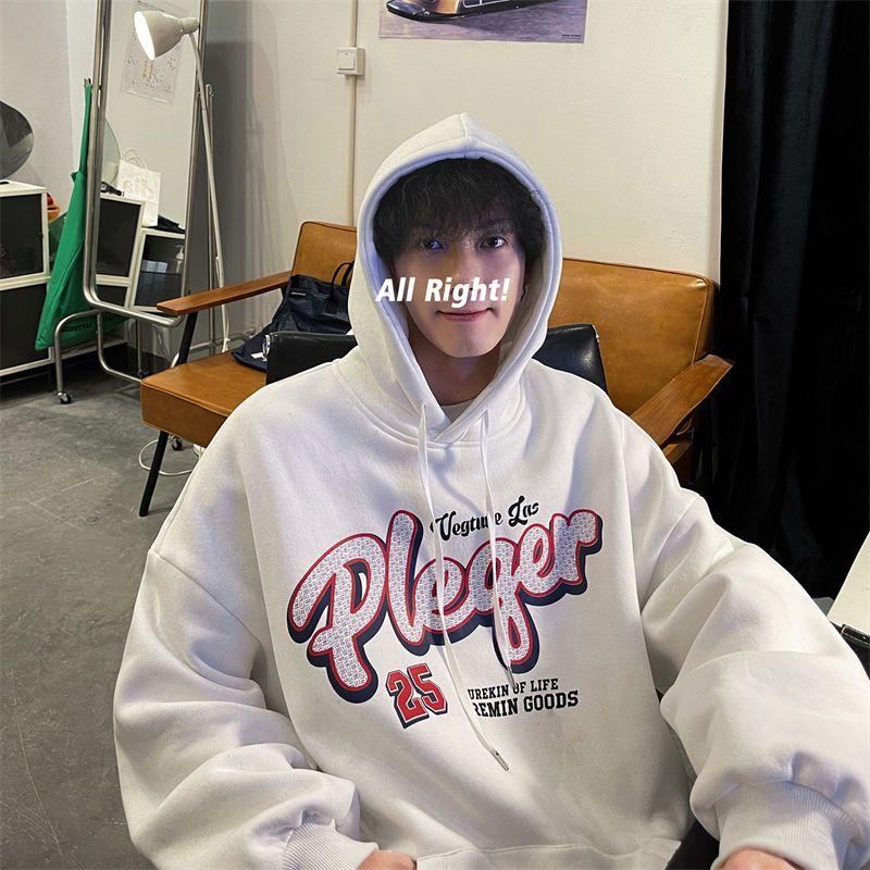 Hip Hop Hettegenser Herre Letter Print Sweatshirt Mote Streetwear Pullover Hettegensere Klær
