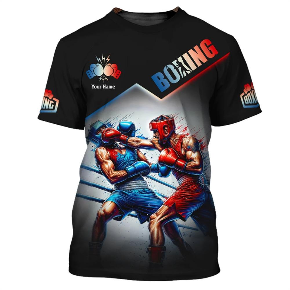 

Бокс Фітнес Спорт Мма Футболка Чоловічий Одяг Кастомізувати 3D Друк Круглий Виріз Футболки Муай Тай Повсякденна Вулична Мода Футболка Топ 2025 M