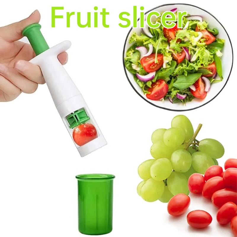 Nuovo Affetta Uva Strumento da Cucina Creativo per Uva e Pomodorini, Affetta Frutta Efficiente per Preparare Insalate Cibo per Bambini e Uso Quotidiano in Cucina