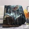 Glowing Books  Print Flannel Blanket, High Quality Comfortable for All Seasons, Home Decor, Warmth and Comfort