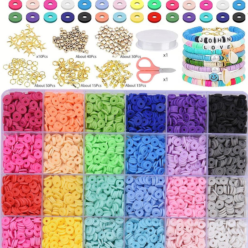 DIY Jewelry Bead Bracelet Kit: Educational Toy Set for Kids with Handmade Gift Box