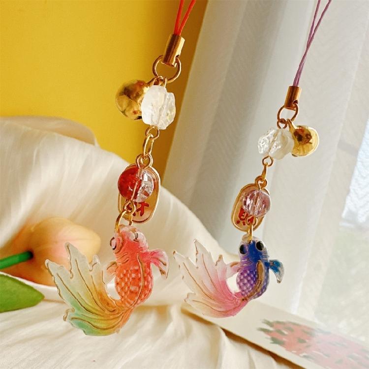 Practical Fish Star Alloy Phone Charm Pendant Vibranting Color Portable Keychain for Collectors and Trendy Women