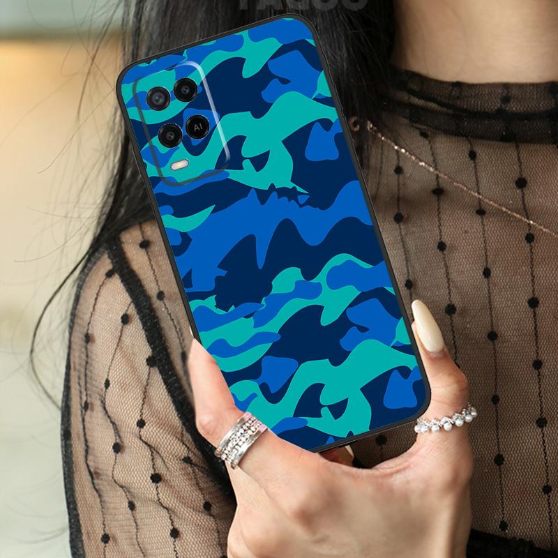 

Green Camouflage For OPPO A57S A54S A53S A58 A78 A98 A54 A74 A94 A17 A77 A15 A52 A72 A5 A9 A16 A76 A96 Case OPPO A54 5G
