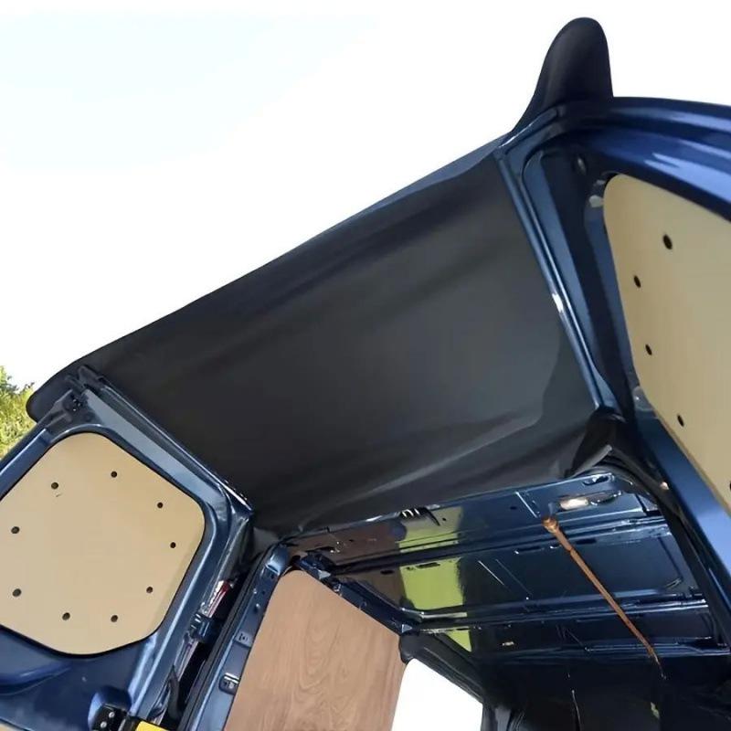 Black 600D Oxford Cloth Rear Door Sun Visor & Awning for Large Vehicles