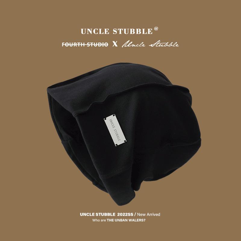 

Metal label niche three-dimensional cutting pullover hat autumn and winter ear protection warm pile hat woman One Size (55-59cm)