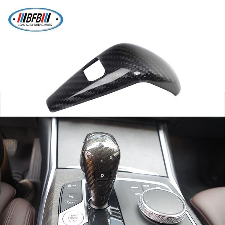 Carbon Fiber Gear Shift Knob Trim Cover for BMW 3 G20 G22 G28 G30 F40 F44 Z4