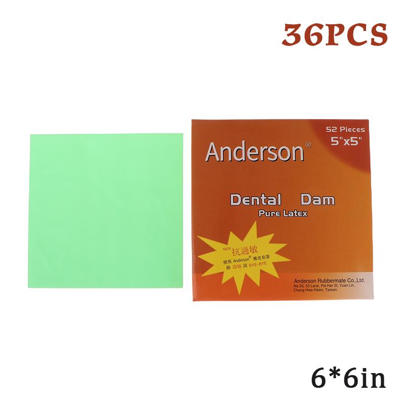 

36/52Pcs Dental Rubber Dam Sheet Natural Latex Rubber Barrier Dams For Adults Teeth Whitening Dental Materials 5CM