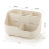 5-grid Large Capacity Pen Holder Multifunctional Makeup Brush Holder High Quality Plastic Desktop Organizer Storage Bucket
