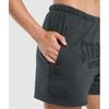 Gymshark Strength Department Graphic Shorts Asphalt Grey B2b8k Gcbz