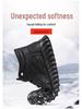 Men's 2024 Winter High-Top Suede Leather Boots with Plush Lining and Cold-Proof Design