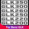 BKS2 3D Car Tail Trunk Letter car sticker GLK200 GLK220 GLK250 GLK260 GLK300 GLK350 Emblem Sticker Mercedes Benz GLK W204 X204
