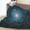 Seed Of Life With Gradients And Resonant Background Blanket Fleece Sofa Throw Blanket Portable for Bedding Throws Bedspread