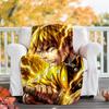 1pc Agatsuma Zenitsu (2) Theme Blanket - Digital Print, Polyester, Cozy for All Seasons, Perfect for Outdoor, and Travel