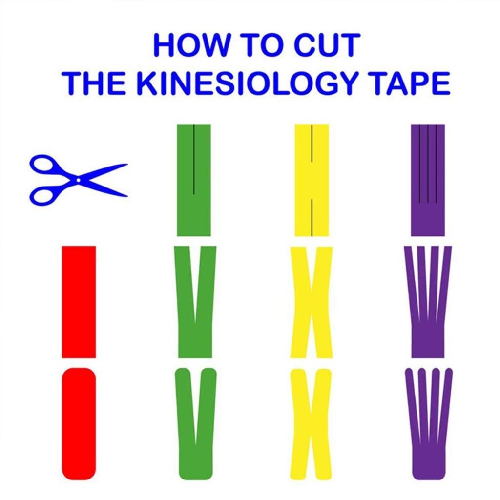 Digital Shoppy Muscle Bandage Sports Kinesiology Tape Medical Glue Sports Safety Elastic Spandex Elastoplast Athletic Recovery Fitness Sticker Ro