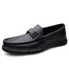 Men's Loafers Wear-resistant Massage Soles Men's Business Shoes Hollowed Out and Breathable Men's Genuine Leather Casual Shoes