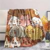 1Pc guinea pig Print Flannel Blanket, High quality Comfortable for All Seasons, Home Decor, Warmth and Comfort, Perfect for Christmas Gifts