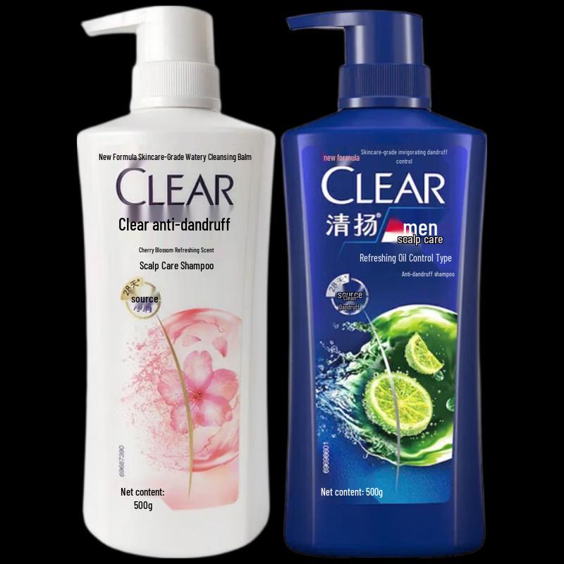 Clear Shampoo Duo: Women s Anti-Dandruff & Men s Oil Control