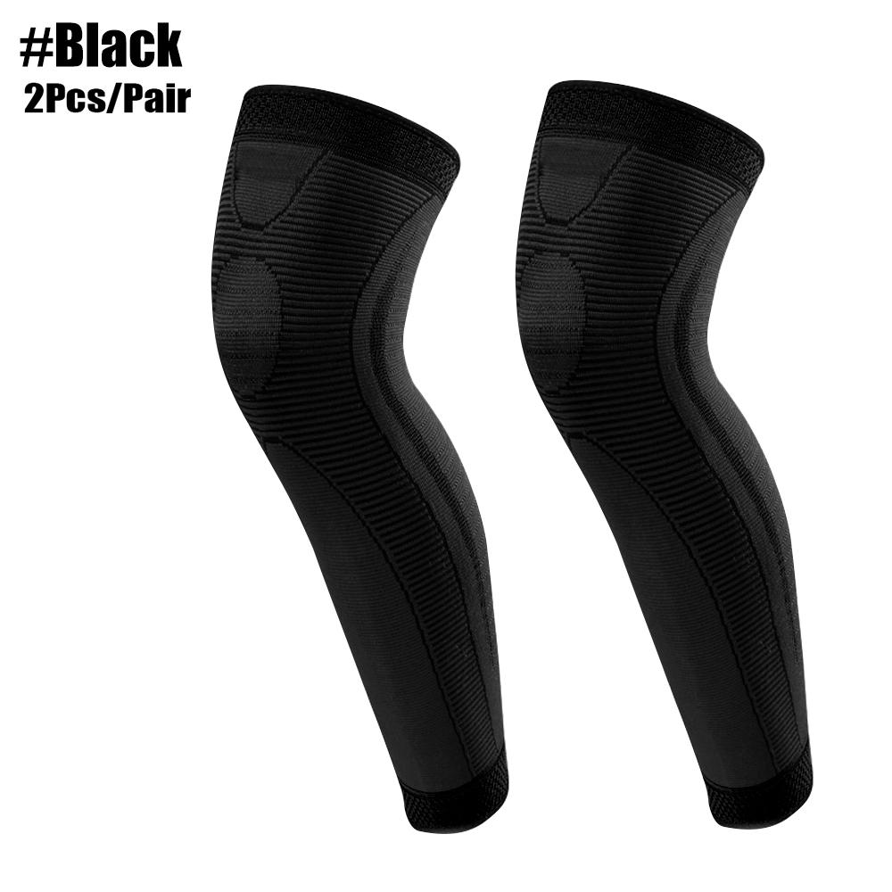 1/2 Pcs Sport Full Leg Compression Sleeves Long Knee Support For Cycling Running Basketball Weightlift Workout Joint Pain Relief