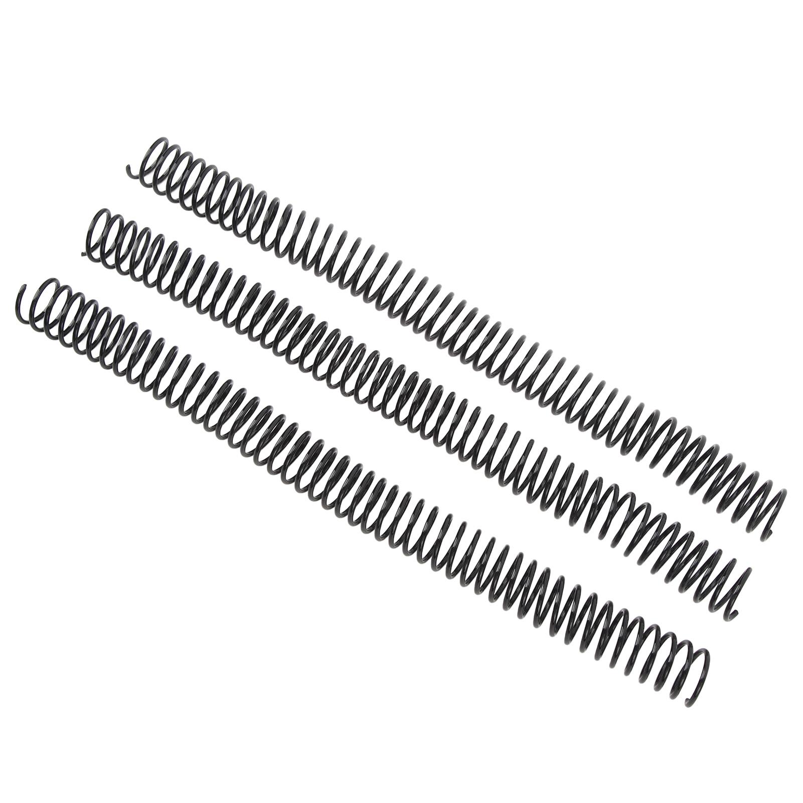 

50 Pcs Spiral Binding Coil 19mm Diameter 48 Loop 4:1 Pitch 170 Sheet Capacity A4 Binding Spine Black