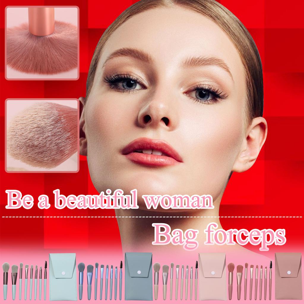 Cheap 8Piece Mini Makeup Brush Matte Wooden Handle Soft Hair Beauty