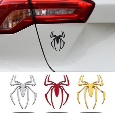 Kovová nálepka na ocas a boční dveře auta Spider-Man s logem Spider