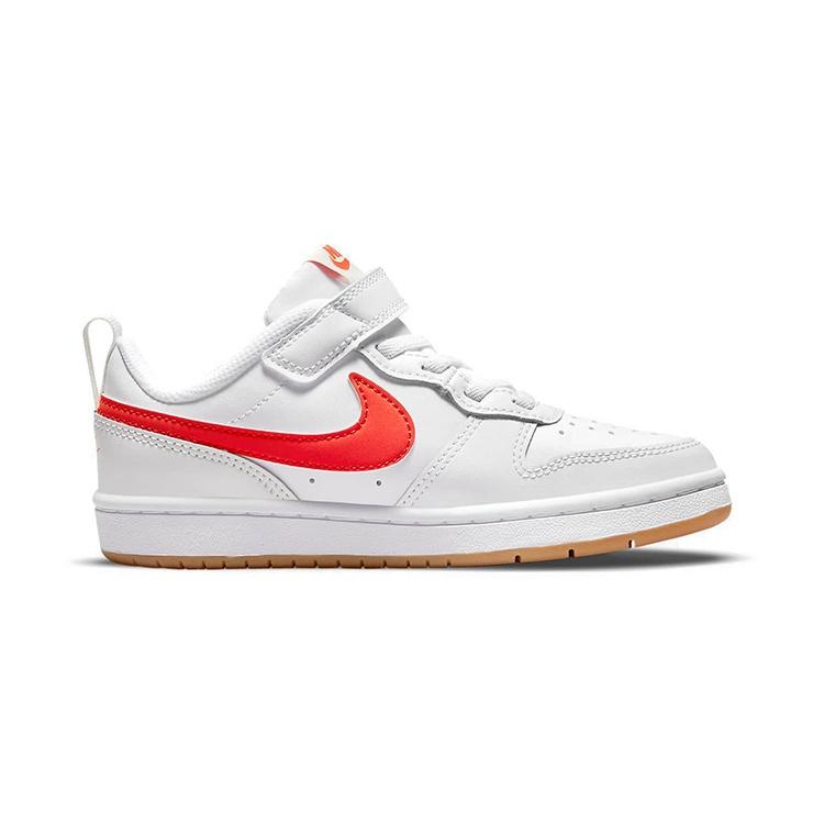 (PS) Nike Court Borough Low 2 'Blanc Orange' Enfant BQ5451-114