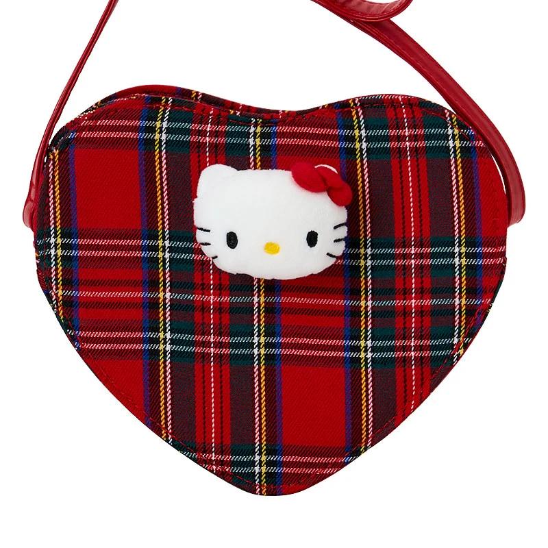 Sanrio Hello Kitty Heart Pochette ( Tartan ) Japan NEW Sanrio Characters