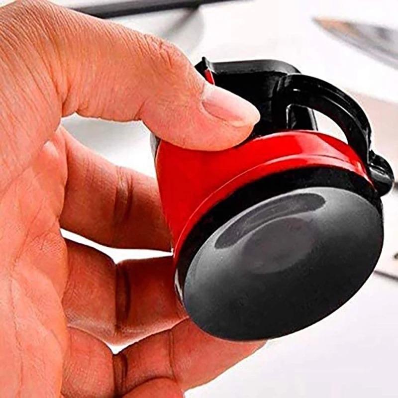 Mini suction cup knife sharpener for home kitchens, tungsten steel double-sided whetstone, knife sharpener with suction cup positioning tool.