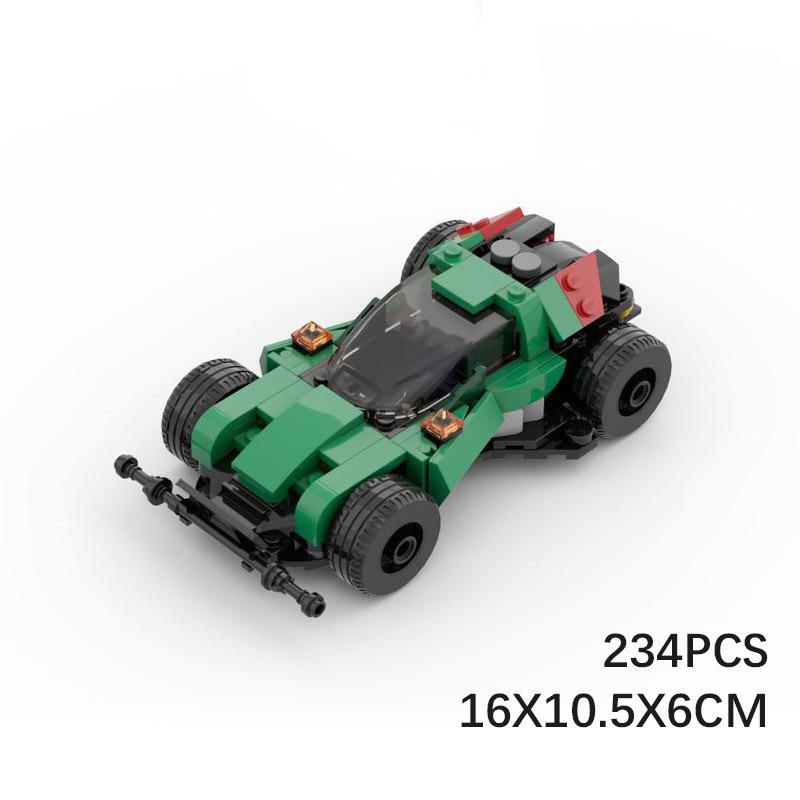 

MOC Горящее Солнце 4WD Машина на 8 шпильках для младших братьев - Совместима с серией Lego Speed