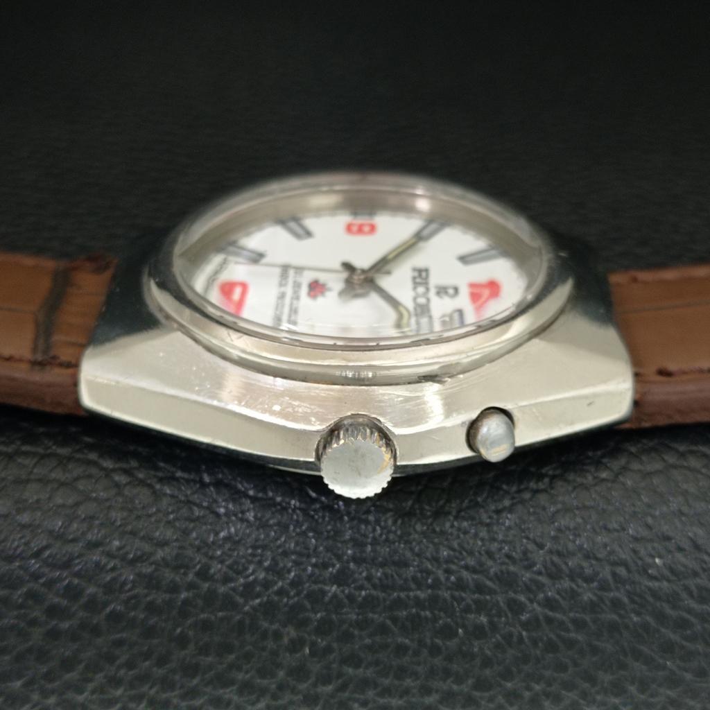 JAPAN VINTAGE RICOH R31 AUTOMATIC MENS WHITE COLOR DIAL WATCH a707654-1