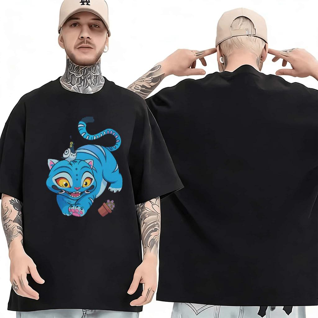 Kpop Demon Hunters Tiger Saja Boys Classic TShirt 2026 Summer Mens Womens Luxury Fashion Pure Cotton Tshirt Street Wear Y2K