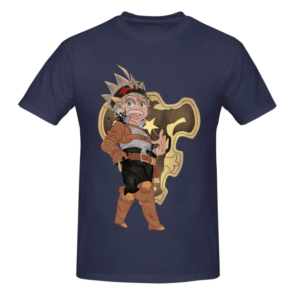 Unisex Black Clover Asta Anime 2026 T Shirt Streetwear Big Size Oneck Cotton Sleeve Shirt Unisex