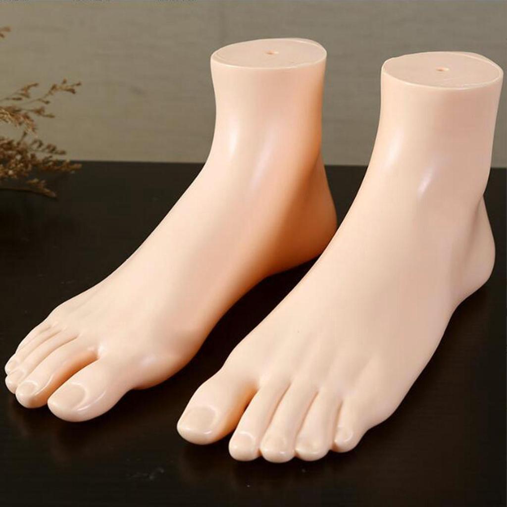 Feet Left and Right Manikin Female Foot Women Shoes Model for Short Stocking Chain Ankle Toe