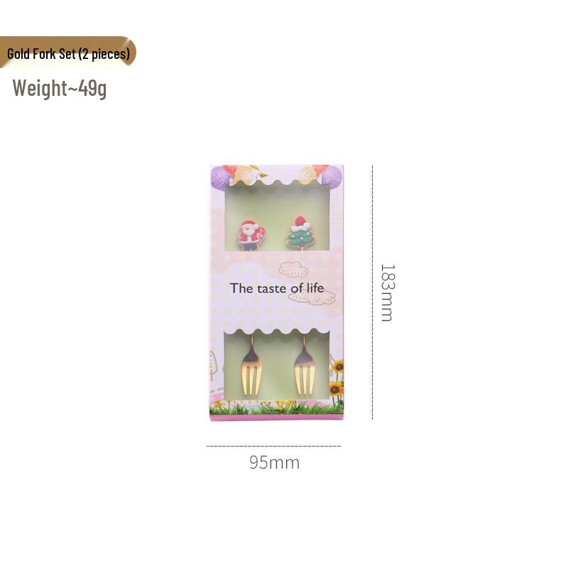 

Stainless Steel Cartoon Christmas Spoon and Fork Set