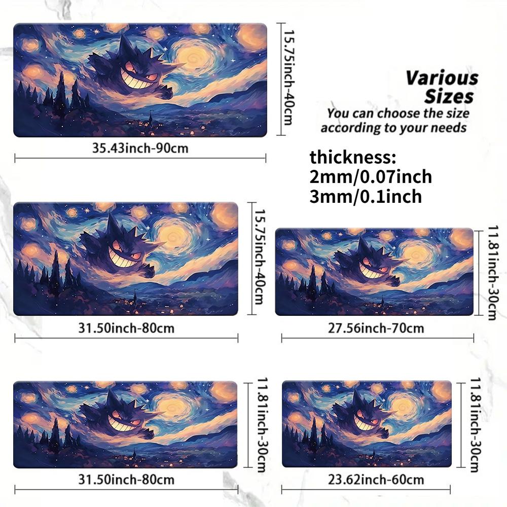 Sunset Silhouette Eevee Scenic Large Gaming Mouse Pad 30x80x0.2cm