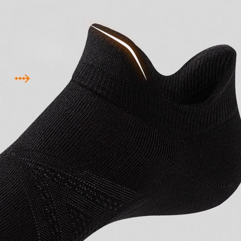 Summer Professional Running Sports Socks, Men's Marathon Anti-slip and Shock-absorbing Badminton Socks, Sweat-absorbing Short Tube Basketball Socks