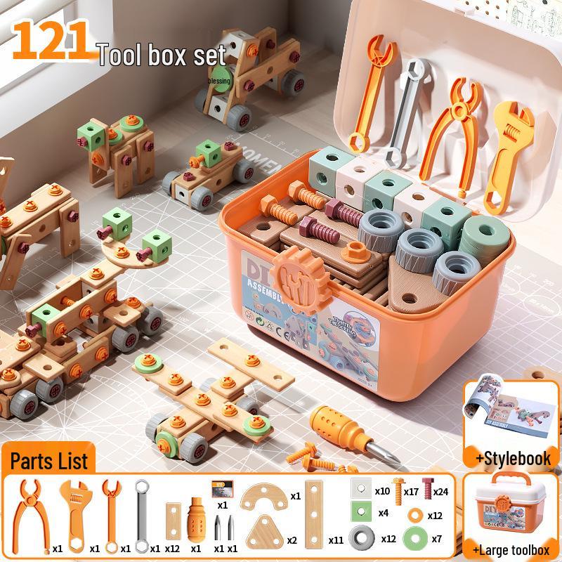 Children s DIY Electric Hippo Toolbox Set – Assembly & Repair Toy with Screwdriver and Nuts