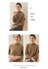 Women's Slimming Cashmere Half-High Neck Sweater - 100% Pure Cashmere, Versatile and Lightweight Knitwear