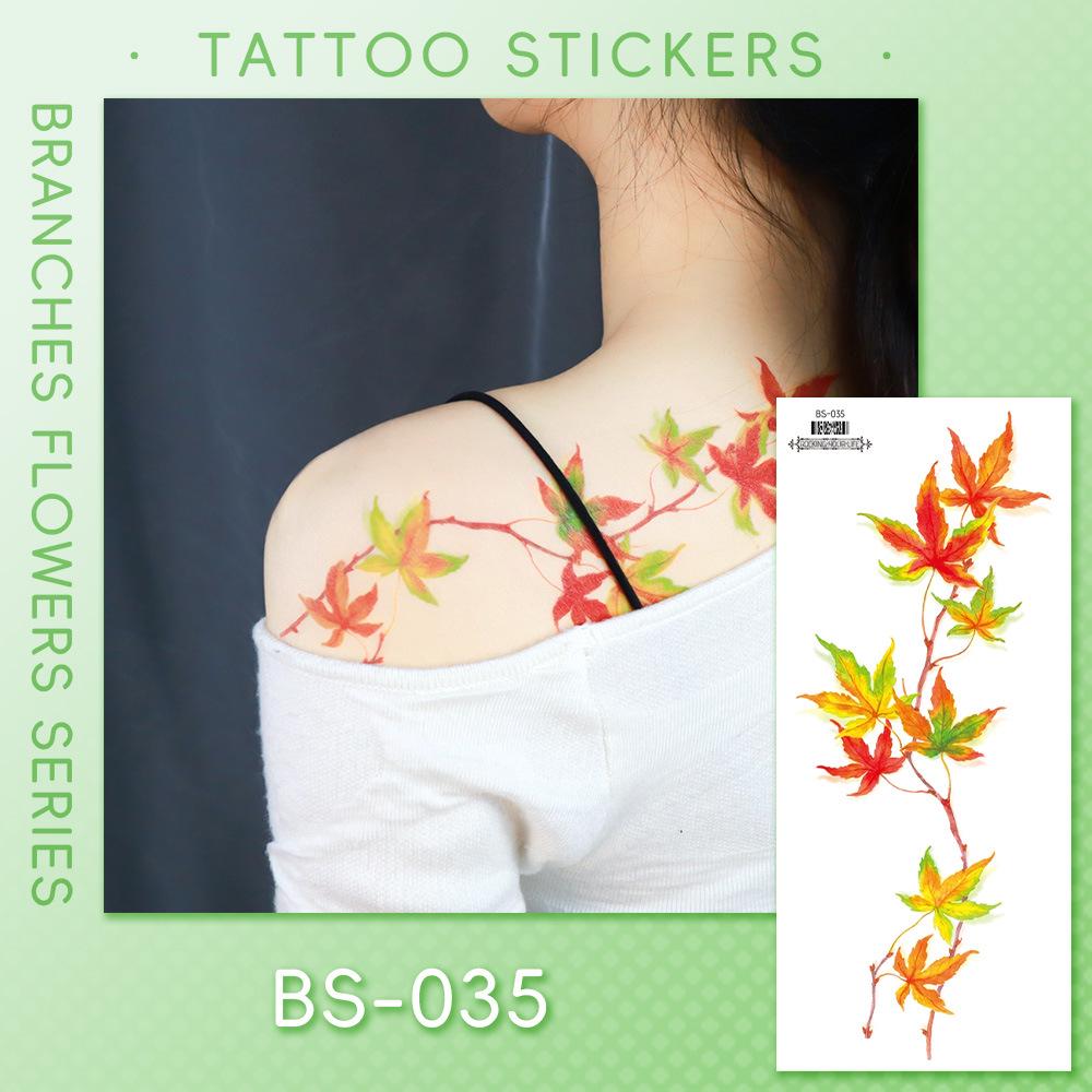 Ricalon Halloween Vein & Lightning Flame Tattoo Stickers, Waterproof & Sweatproof