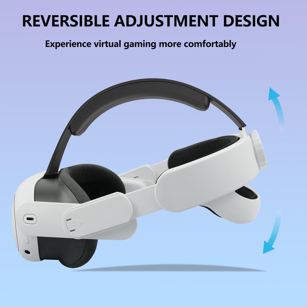 360° verstellbares Kopfband für Quest 3S Zubehör Kopfbedeckung für Quest 3 Kopfband Bequemer Schwamm