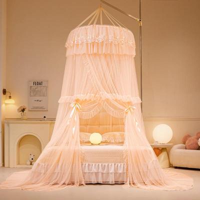 Elegante Mosquitero de Princesa Sin Instalación: Dosel de Cama de Cúpula Colgante Estilo Europeo para Adultos y Niños