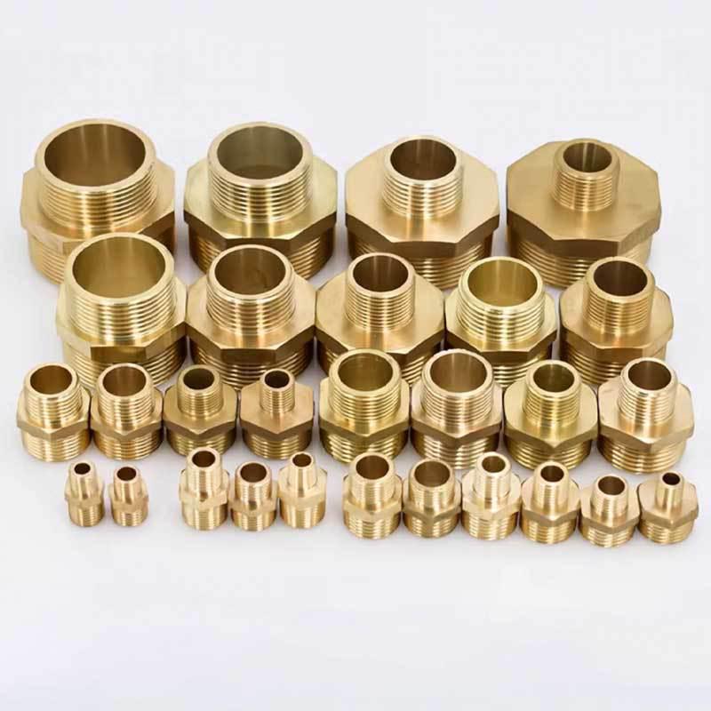 Brass Male Thread Reducing Joint: Short Thread Butt Connector for Water Inlet Pipes