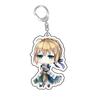 Fate Stay Night Tohsaka Rin Altria Pendragon Cute Cartoon Keychain Kawaii Keyrings Bag Parts & Trendy Gift