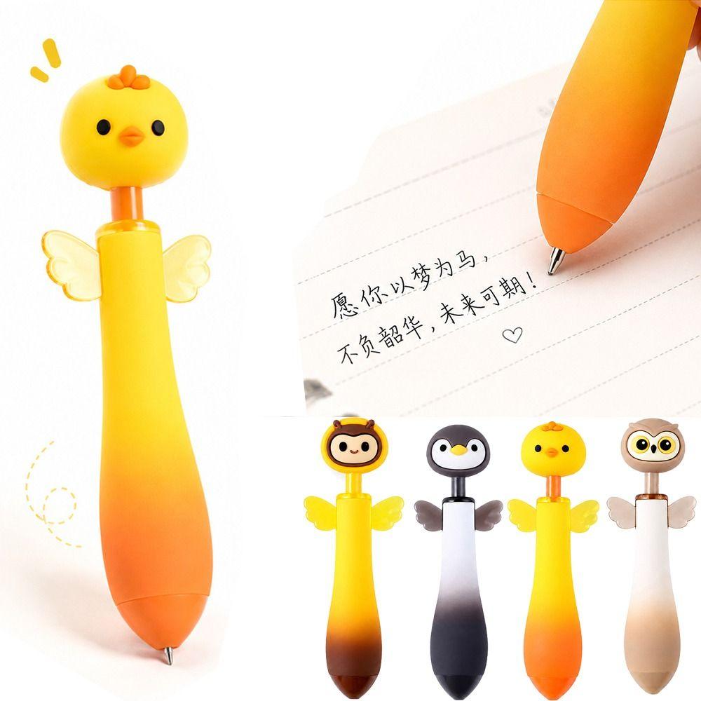Black Ink Retractable Ballpoint Pens Quick Dry Writing Pens Creative Gel Pens Teachers
