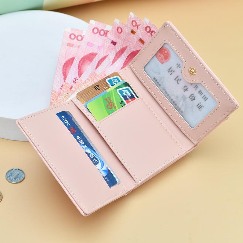 Fresh Chain Women's Wallet Cartoon Student Thin Wallet Cute Clip Bag Change Bag Women's Short Style