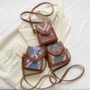 Ethnic Style, Personality, Foreign Style, New Spring Trend, Fashion Messenger Mobile Phone, One Shoulder Small Square Bag Woman