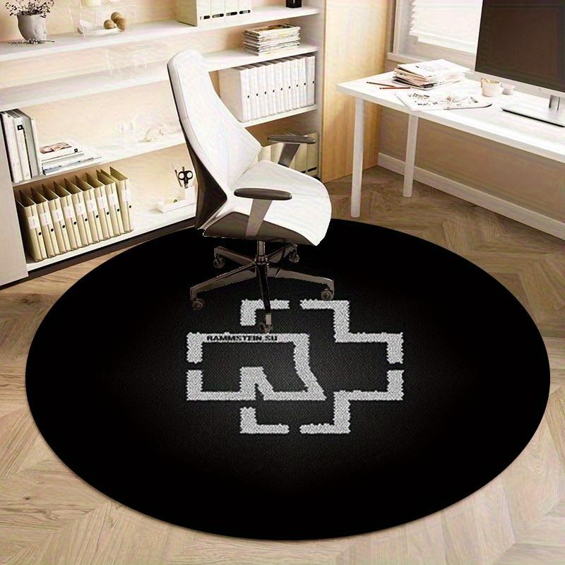 1pc Home Circular Rug Office Round Carpet Outdoor Gift Decorative Mat Non-Slip Floor Covering Modern Design RC2795