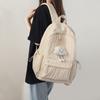 Womens Stylish Large Capacity Backpack College Students Travel Daily Use Soft Fabric Streetwear Design