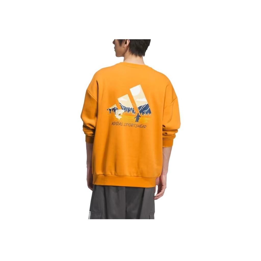 adidas Logo Round Neck Pullover Long Sleeve Sweatshirt Unisex Sweatshirt KF5248