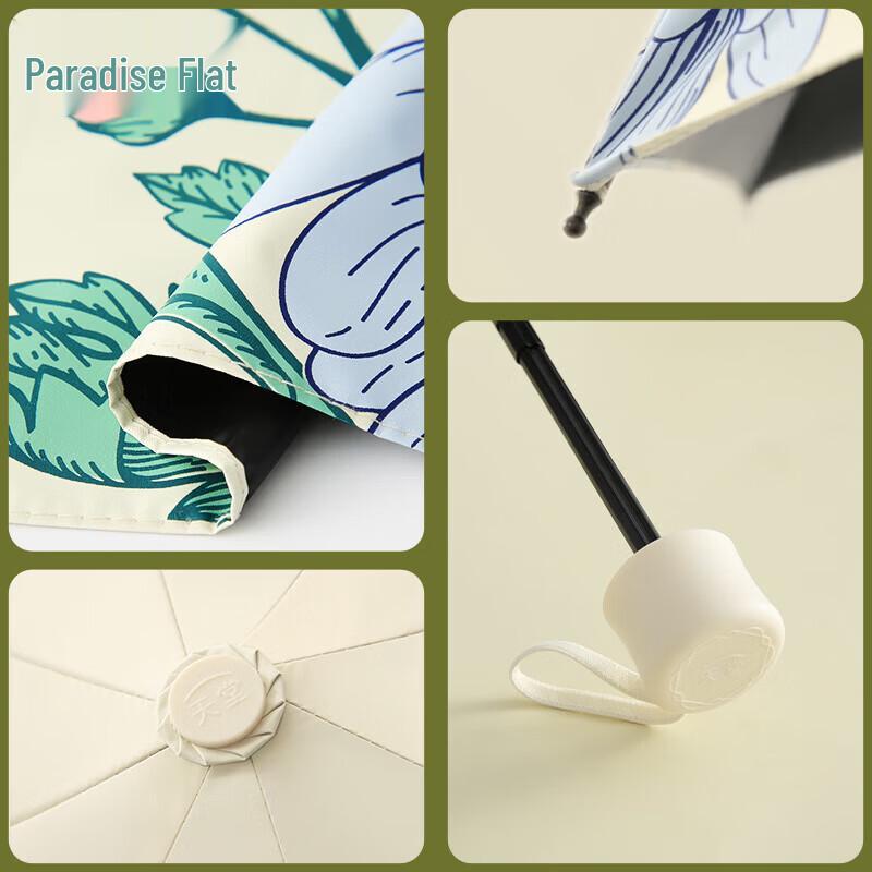 Paradise Umbrella Floral Delight Sun Protection Folding Umbrella